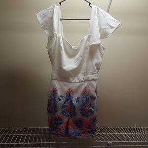 Embroidered romper